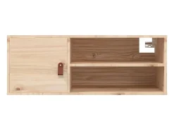 Armarios de pared 2 uds 80x30x30 cm Madera maciza de pino