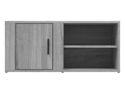 Arnaldo Mueble para TV madera contrachapada gris Sonoma 80x31,5x36 cm