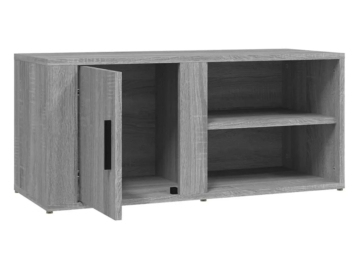 Arnaldo Mueble para TV madera contrachapada gris Sonoma 80x31,5x36 cm