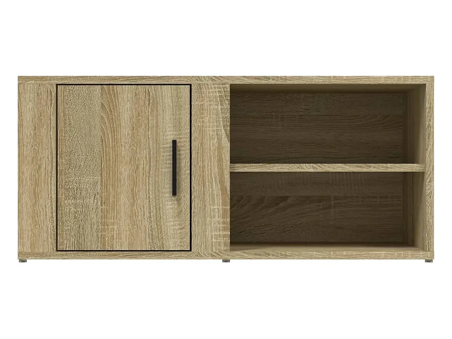 Arnaldo Mueble TV 2 uds madera contrachapada roble Sonoma 80x31,5x36 cm