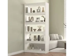 Aruna Estantería/divisor de espacios madera pino blanco 80x30x167,4cm