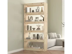Aruna Estantería/divisor de espacios madera de pino 80x30x167,4 cm