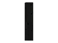 Aruna Estantería/divisor de espacios madera pino negro 80x30x135,5 cm