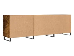 Astrid Helene Mueble de TV madera de ingeniería roble ahumado 150x30x50 cm