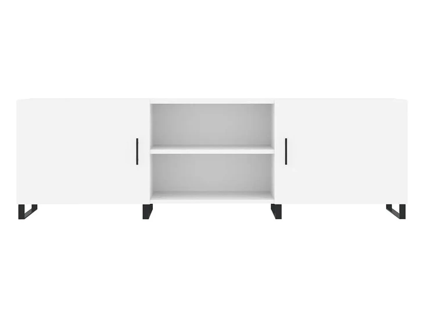 Astrid Helene Mueble para TV madera de ingeniería blanco 150x30x50 cm