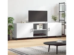Astrid Helene Mueble para TV madera de ingeniería blanco 150x30x50 cm