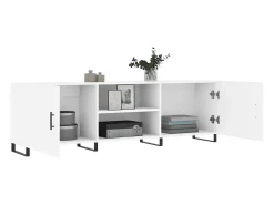 Astrid Helene Mueble para TV madera de ingeniería blanco 150x30x50 cm