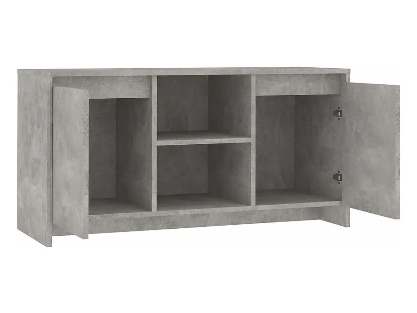 Atkinson Mueble de TV madera contrachapada gris hormigón 102x37,5x52,5cm