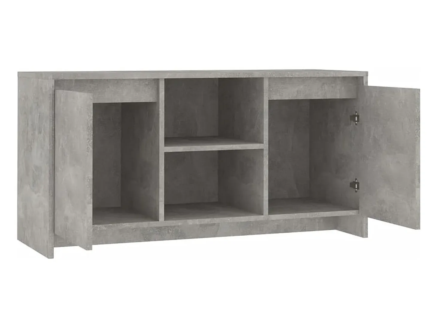 Atkinson Mueble de TV madera contrachapada gris hormigón 102x37,5x52,5cm