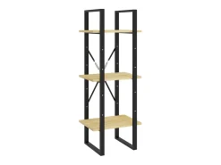 Aubagne Estantería de 5 niveles madera maciza pino 40x30x175 cm