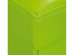 Auténticas cajas de almacenaje, taburete, plegable con tapa color verde.