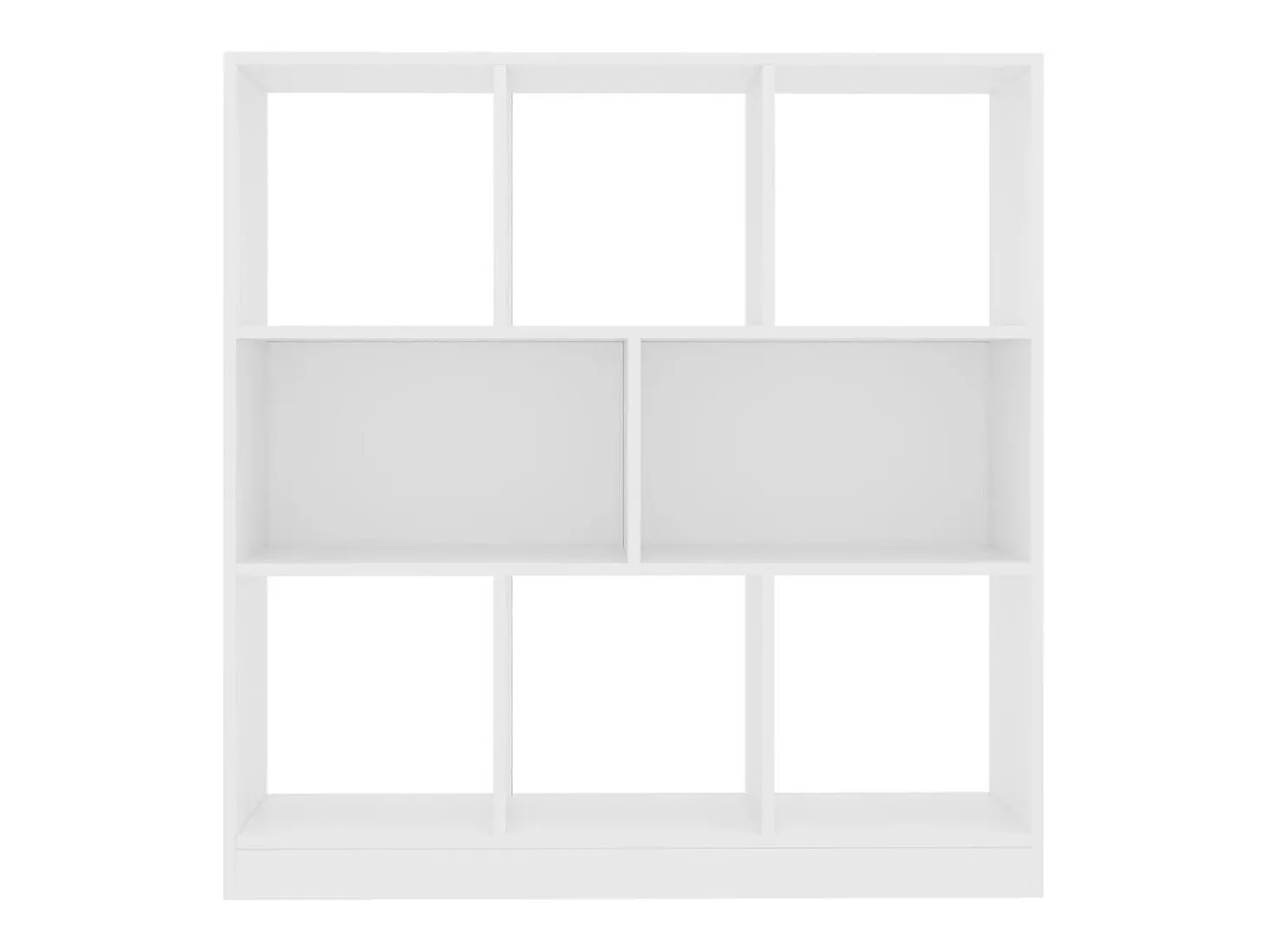Avenra Estantería librería madera contrachapada blanco 97,5x29,5x100cm
