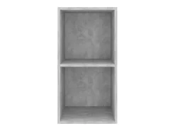 Aymee Mueble de pared de TV madera contrachapada hormigón 37x37x72 cm