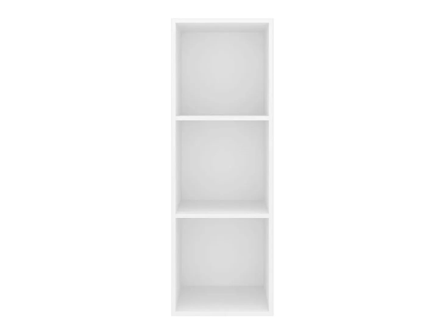 Aymee Mueble de pared para TV madera contrachapada blanco 37x37x107cm