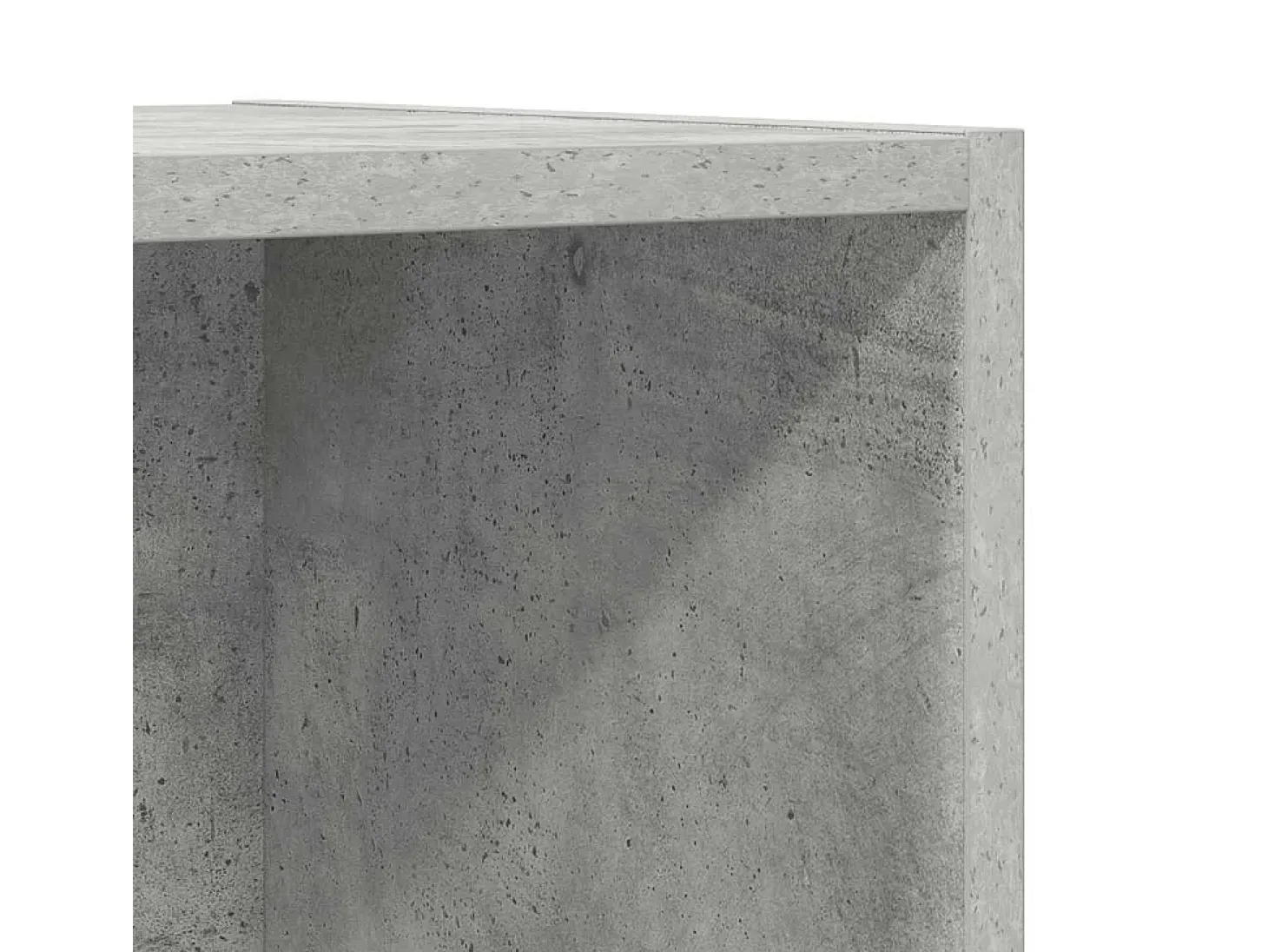 Aymee Mueble TV pared madera contrachapada hormigón 37x37x142,5 cm