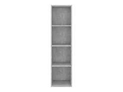 Aymee Mueble TV pared madera contrachapada hormigón 37x37x142,5 cm