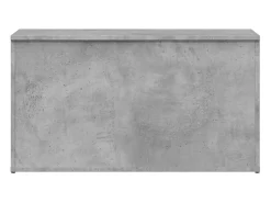 Baúl almacenaje madera contrachapada gris hormigón 84x42x46 cm