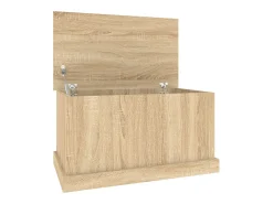 Baúl almacenaje madera contrachapada roble sonoma 70x40x38 cm ES825646