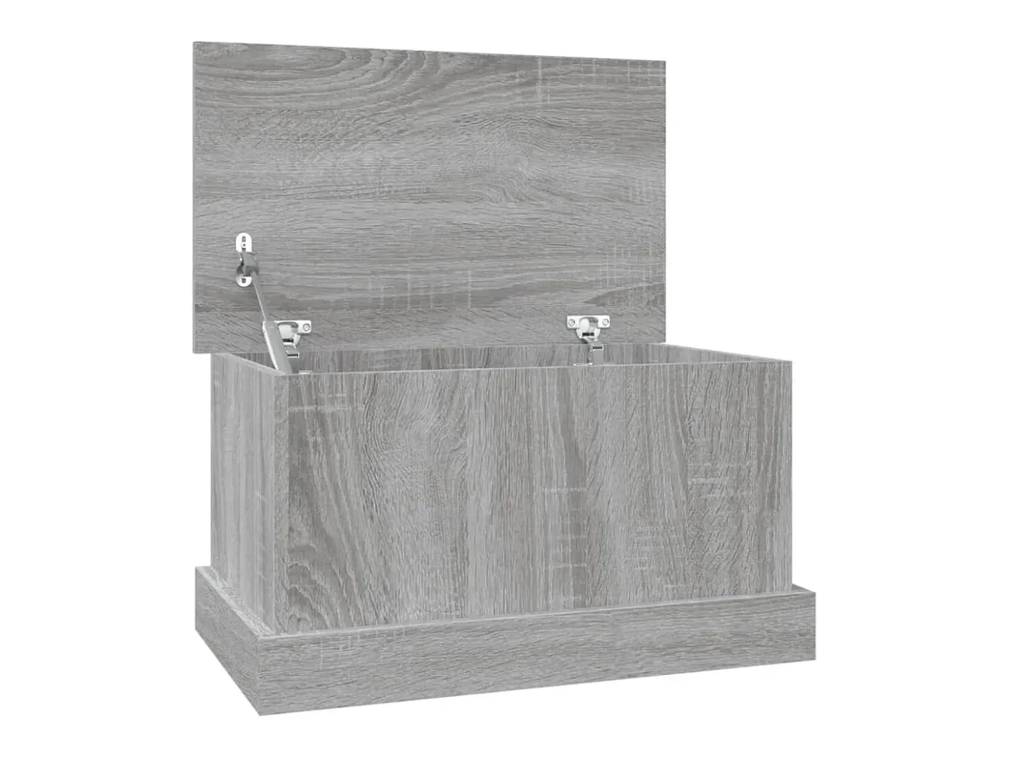 Baúl almacenaje madera contrachapada gris sonoma 50x30x28 cm