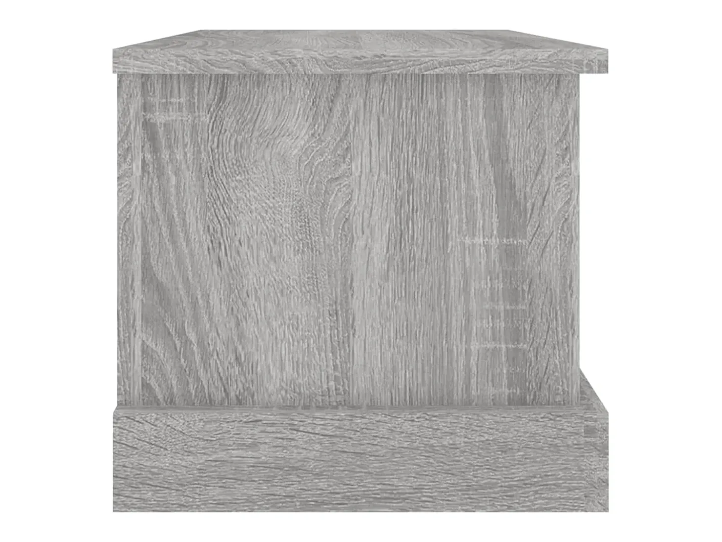 Baúl almacenaje madera contrachapada gris sonoma 50x30x28 cm
