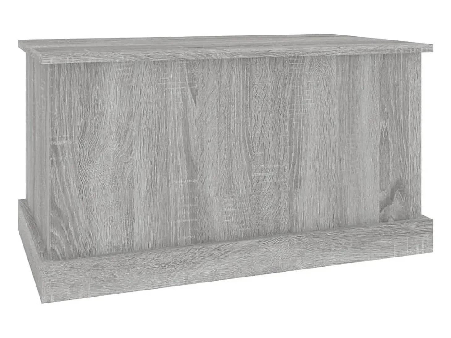 Baúl almacenaje madera contrachapada gris sonoma 70x40x38 cm ES360679