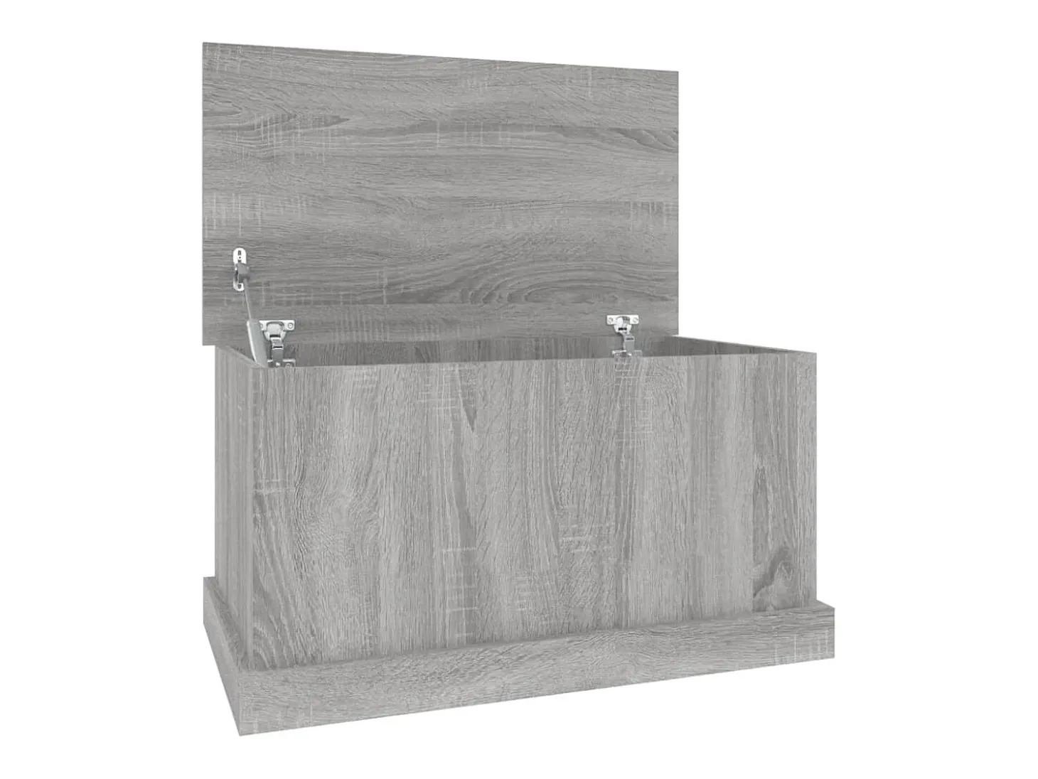 Baúl almacenaje madera contrachapada gris sonoma 70x40x38 cm ES360679