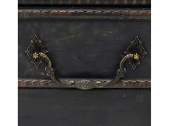 Baúl de almacenaje madera grande negro