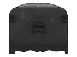 Baúl de almacenaje madera grande negro
