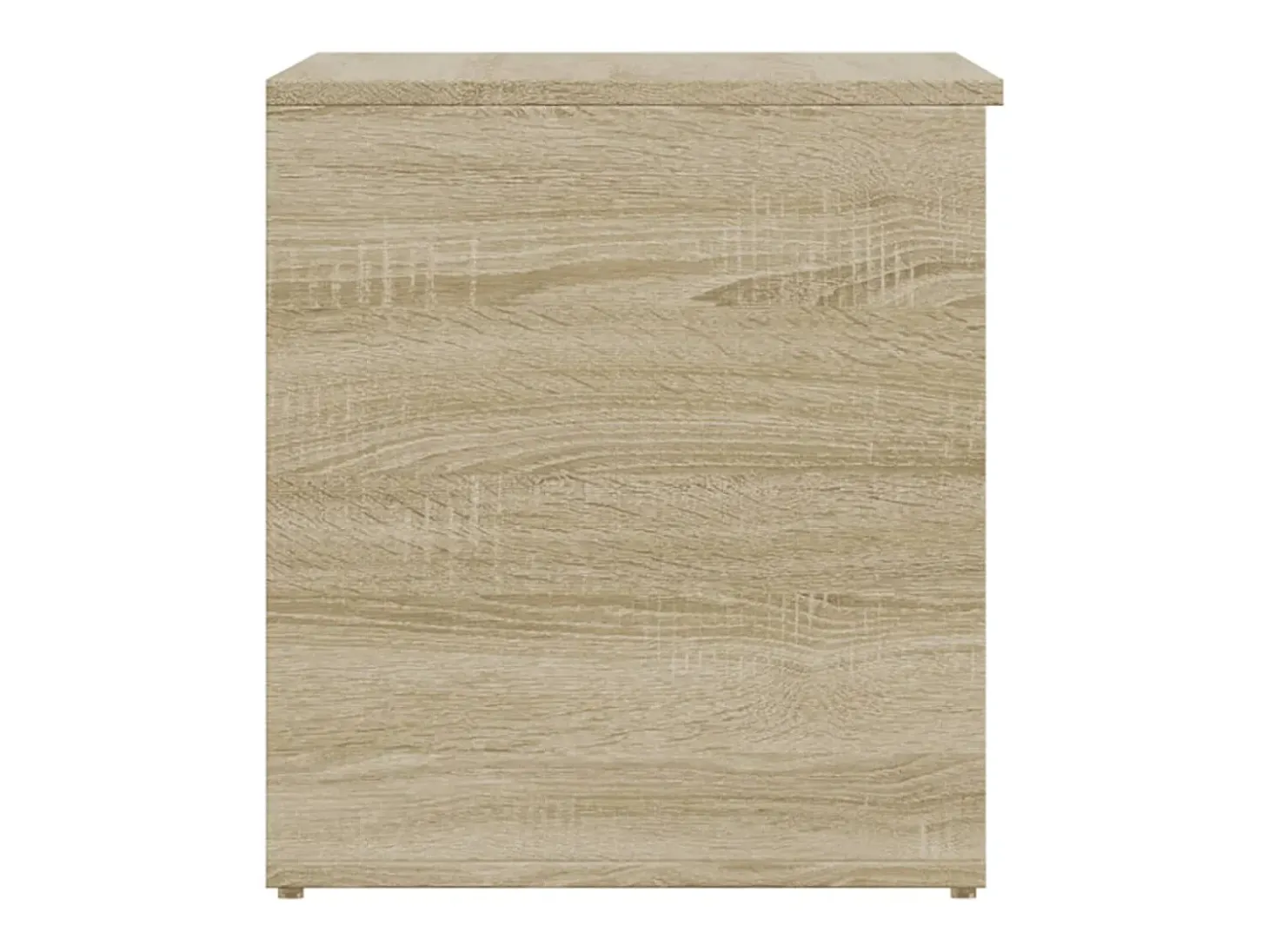 Baúl de almacenaje madera contrachapada color roble 84x42x46cm
