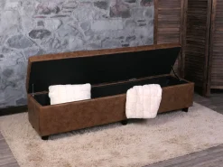 Baúl de almacenamiento Kriens XXL, imitación ante