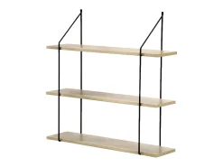 Balda de pared 3 niveles acabado madera 60 cm de largo