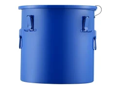 Balde de Grasa SucceBuy para Freidora, 37 L, Bac de Aceite con Bolsa Filtro, Azul, Acero al Carbono con Recubrimiento Antioxidante