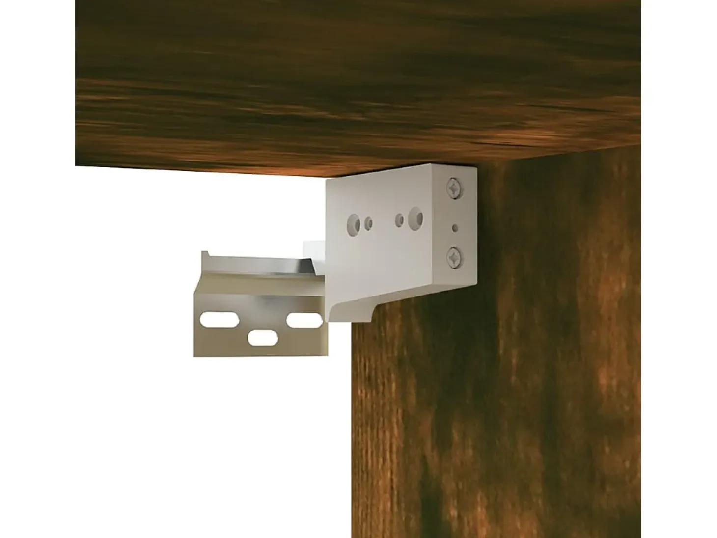 Ballinger Mueble para TV madera de ingeniería roble ahumado 80x30x30 cm