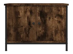 Ballyknockan Mueble de TV madera contrachapada roble ahumado 60x35x45 cm