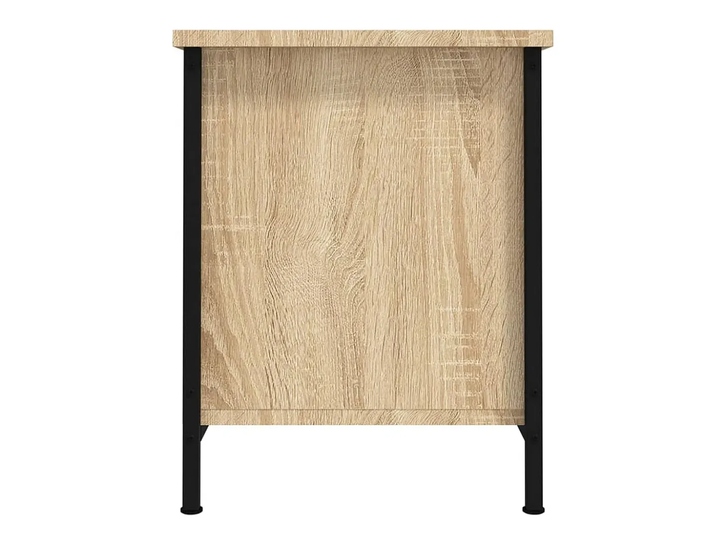 Ballyknockan Mueble de TV con puertas roble Sonoma 60x35x45 cm madera de ingeniería