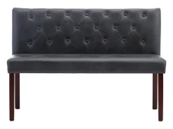 Banco 120 cm Gris Simil piel