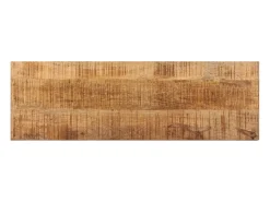Banco 110 cm Madera maciza de mango crudo y acero
