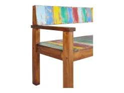 Banco 115 cm Madera maciza recuperada