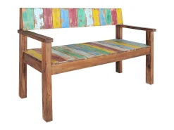 Banco 115 cm Madera maciza recuperada