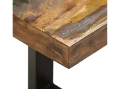 Banco 110 cm Madera maciza recuperada y acero