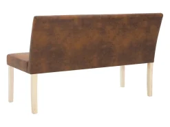 Banco 139,5 cm Piel sintética color marrón