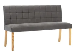 Banco 140 cm Terciopelo Gris