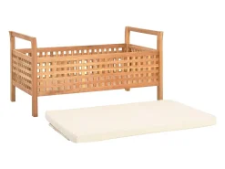 Banco almacenaje 93x49x49 cm Madera maciza de nogal