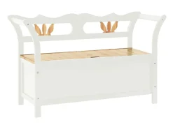 Banco Blanco 107x45x75,5 cm Madera Maciza de Abeto