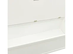 Banco Blanco 107x45x75,5 cm Madera Maciza de Abeto