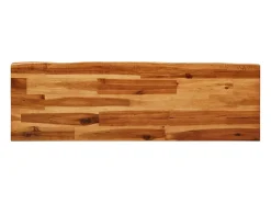Banco con borde vivo 110 cm madera maciza de acacia