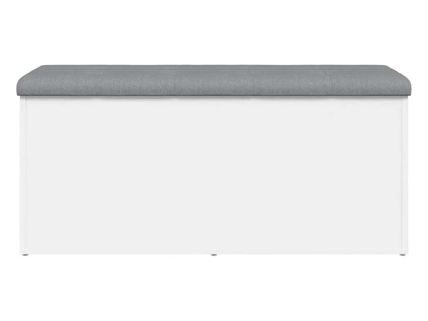 Banco de almacenaje blanco 102x42x45 cm madera de ingeniería