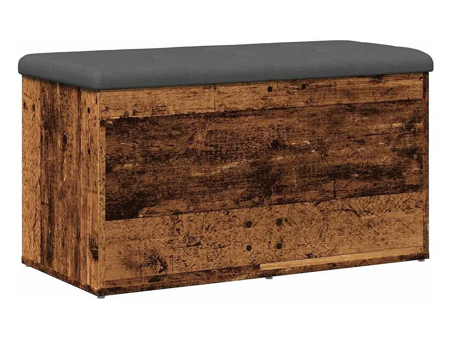 Banco de almacenaje de madera antigua 82x42x45 cm madera de ingeniería