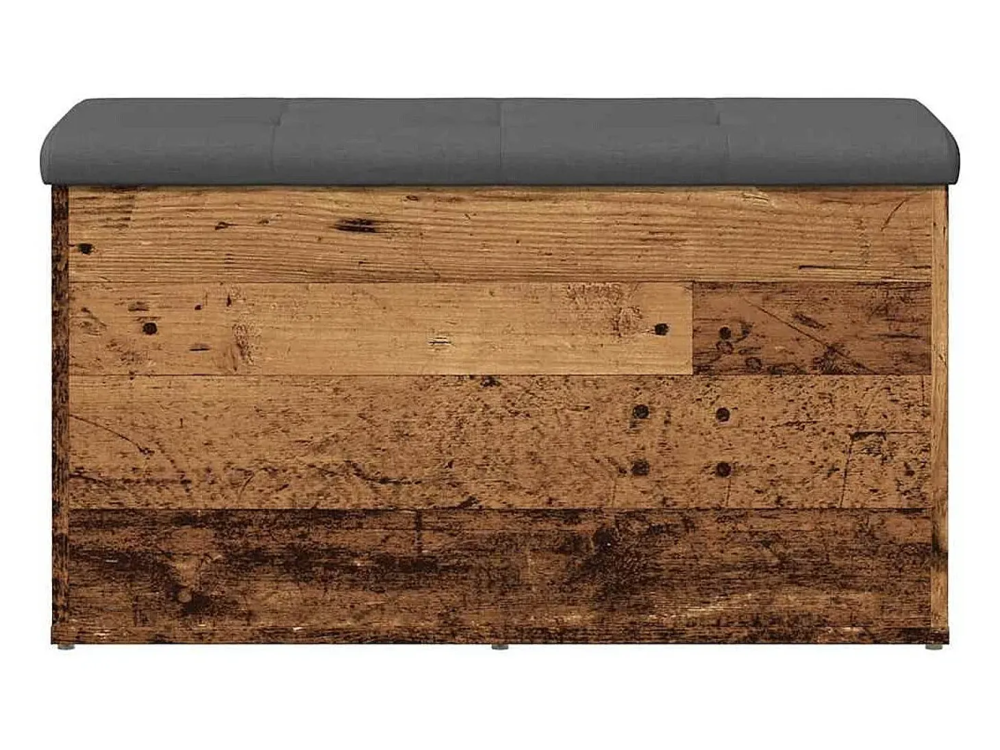 Banco de almacenaje de madera antigua 82x42x45 cm madera de ingeniería
