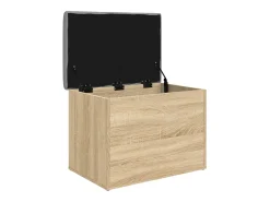 Banco de almacenaje de roble Sonoma 62x42x45 cm madera de ingeniería